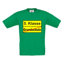 Schulkind - Kinder Shirt Einschulung Ortsschild Schule / 5.Klasse