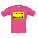 Schulkind - Kinder Shirt Einschulung Ortsschild Schule / 5.Klasse