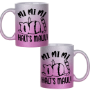 Mi Mi Mi - Halt´s Maul Cat Edition Kaffeetasse Teetasse Motiv Geschenk Spruch