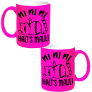 Mi Mi Mi - Halt´s Maul Cat Edition Kaffeetasse Teetasse Motiv Geschenk Spruch