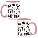 Mi Mi Mi - Halt´s Maul Cat Edition Kaffeetasse Teetasse Motiv Geschenk Spruch
