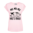 Mi Mi Mi - Halt´s Maul " DOG Edition" Premium Frauen T-Shirt Extended Shoulder