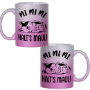 Mi Mi Mi - Halt´s Maul "DOG Edition" Kaffeetasse Teetasse Motiv Geschenk Spruch