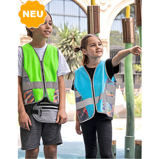 Kinder Motiv Weste Warnschutzweste Weltraum
