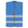 Warnweste Signalweste Standard Passau Safety Vest 3 Größen Sonderfarben Blau-XL/XXL (ca. 132 cm Umfang)