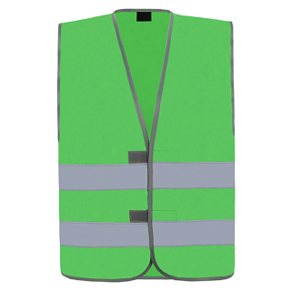 Warnweste Signalweste Standard Passau Safety Vest 3 Größen Sonderfarben Grün-XL/XXL (ca. 132 cm Umfang)