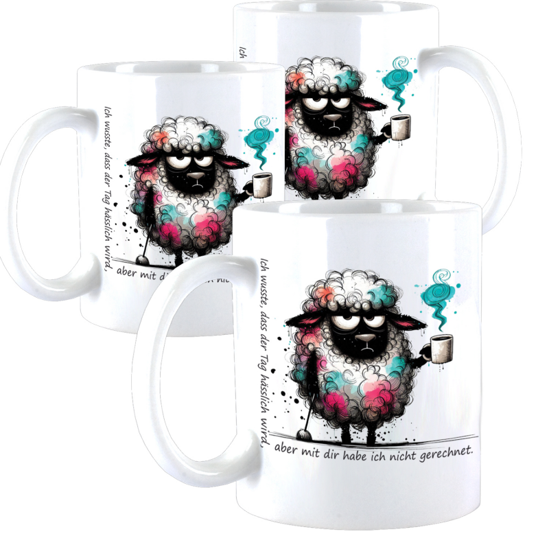 Ich wusste es... cute Animal Schaf Wolly Design Büro Kaffee Teetasse, 11,90 €