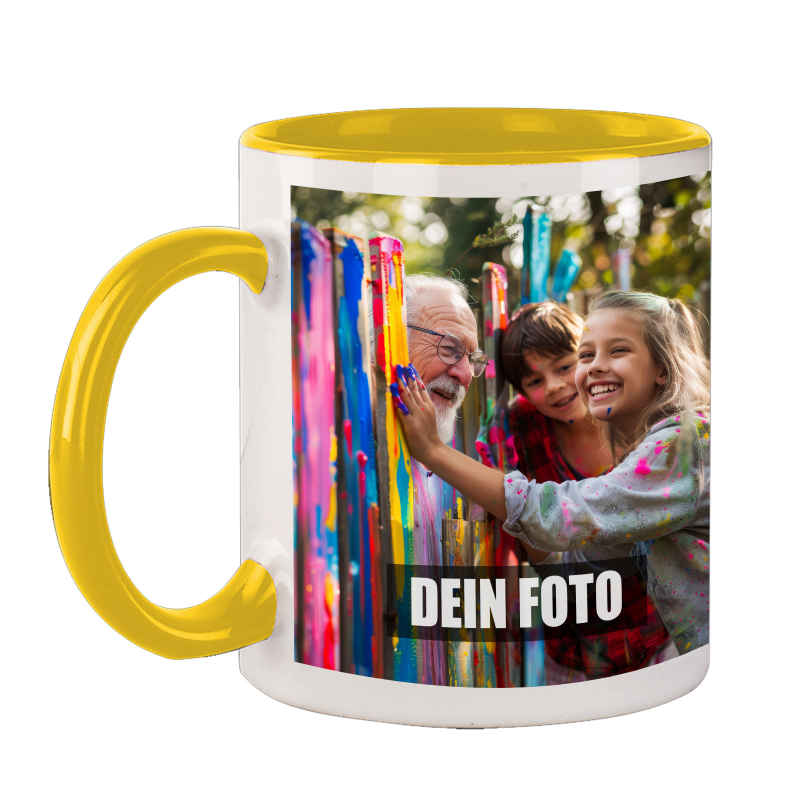 Fototasse TTH innen/Henkel gelb, 9,95 €