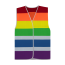 Regenbogen Rainbow Warnweste nationenweste Pride 2XL/3XL...