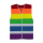 Regenbogen Rainbow Warnweste nationenweste Pride AKTION! 2XL/3XL (ca. 148 cm Umfang)