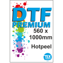 Premium DTF-Transfer - Meterware Hotpeel 560 x1000mm