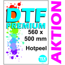 Premium DTF-Transfer 560 x 500 mm Hot-Peel AKTION