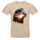 Afrika Motive Löwe - Gorilla - Giraffe - Tiger  Unisex Premium T-Shirt