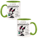 Morgenmensch Hase Bunny Design Büro Kaffee Teetasse