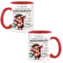 Morgenmensch Schweinchen Oink Design Büro Kaffee...