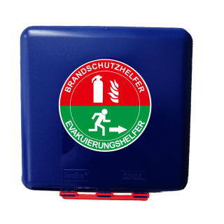 Aufbewahrungsbox Midi blau "Serie Berlin" für bis zu 5 Warnwesten 115380 Brand & Evak Helfer