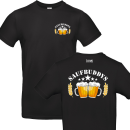 Funnywords® - Saufbuddys Premium JGA / Vatertag T-Shirt doppelseiten print
