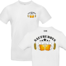 Funnywords® - Saufbuddys Premium JGA / Vatertag T-Shirt doppelseiten print