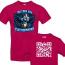 Ich bin ein Flatterhörnchen Fun Spass Unisex Shirt S-5XL QR-Code Shirt