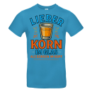 Korn im Glas - Sorgenfrei im Kopf Fun Spass Unisex Shirt S-5XL QR-Code Shirt