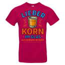 Korn im Glas - Sorgenfrei im Kopf Fun Spass Unisex Shirt S-5XL QR-Code Shirt