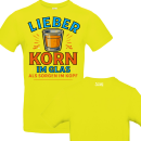 Korn im Glas - Sorgenfrei im Kopf Fun Spass Unisex Shirt S-5XL QR-Code Shirt