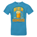 Bier ist mein Gemüse Fun Spass Unisex Shirt S-5XL QR-Code Shirt