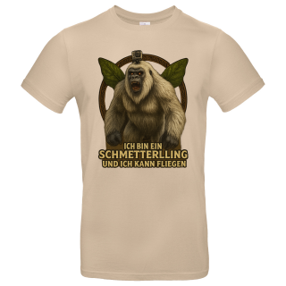 Ich bin ein Schmetterling - und ich kann fliegen - Grolilla Yeti Viral KI Shirt - Unisex Shirt S-5XL