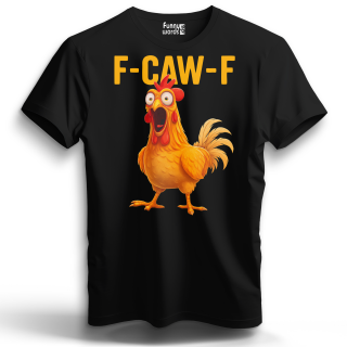 F-CAW-F Chicken Funny Shirt Unisex Premium T-Shirt M vorne