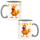 F-CAW-F Chicken Huhn Design Büro Kaffee Teetasse Grau