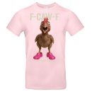 F-caw-F - Was soll das! Chicken Pink Shoes Funny Shirt Unisex Premium T-Shirt