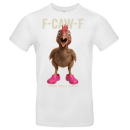 F-caw-F - Was soll das! Chicken Pink Shoes Funny Shirt Unisex Premium T-Shirt