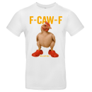 F-CAW-F Was soll das ! Naked Chicken and Red Shoes Funny Shirt Unisex Premium T-Shirt