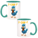 F-CAW-F BLUE Chicken Huhn Design Büro Kaffee Teetasse