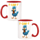 F-CAW-F BLUE Chicken Huhn Design Büro Kaffee Teetasse