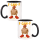F-CAW-F Was soll das ! Naked Chicken and red shoes Design Büro Kaffee Teetasse