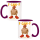 F-CAW-F Was soll das ! Naked Chicken and red shoes Design Büro Kaffee Teetasse