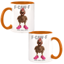 F-caw-F - Was soll das! Chicken Pink Shoes Funny Design Büro Kaffee Teetasse