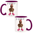F-caw-F - Was soll das! Chicken Pink Shoes Funny Design Büro Kaffee Teetasse