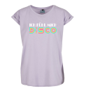 Ich fühl mich Disco Women Extended Shoulder T-Shirt