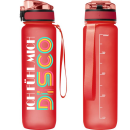 Ich fühl mich Disco Trinkflasche farbig 1000ml