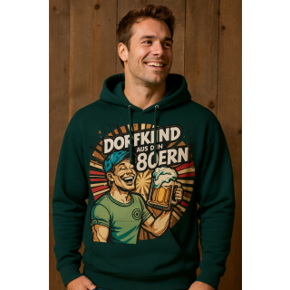 Dorfkind der 80 er Kult Retro Unisex Premium Hoodie