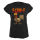F-CAW-F Halloween Skelett Edition Funny Chicken / Huhn  Women Exended Shoulder T-Shirt