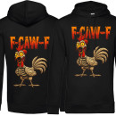 F-CAW-F Halloween Skelett Edition Funny Chicken / Huhn Unisex Premium Hoodie