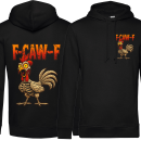 F-CAW-F Halloween Skelett Edition Funny Chicken / Huhn Unisex Premium Hoodie