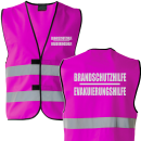 2in1 Brandschutzhilfe Evakuierungshilfe Warnweste Sonderfarbe in 6 größen