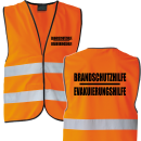 2in1 Brandschutzhilfe Evakuierungshilfe Warnweste Sonderfarbe in 6 größen