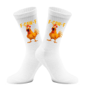 F-CAW-F DIE SOCKEN -  Tennissocken – Lustige Socken mit Spruch & Statement-Aufdruc
