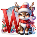 Kaffee - Tee - Tasse Weiß Rentier Buchstaben...