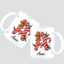 Tasse Weiß Buchstaben Lebkuchenmann Weihnachten 3 -...